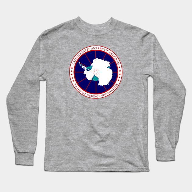 United States Antarctic Program logo Long Sleeve T-Shirt by Markaneu